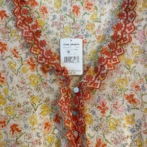 Free people confetti combo long boho dress